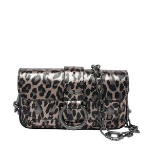 Zadig&Voltaire Women Leo Print Metallic Kate Wallet Bag